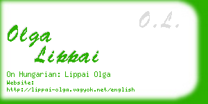 olga lippai business card